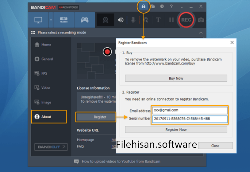 Bandicam Screen Recorder Rachadura